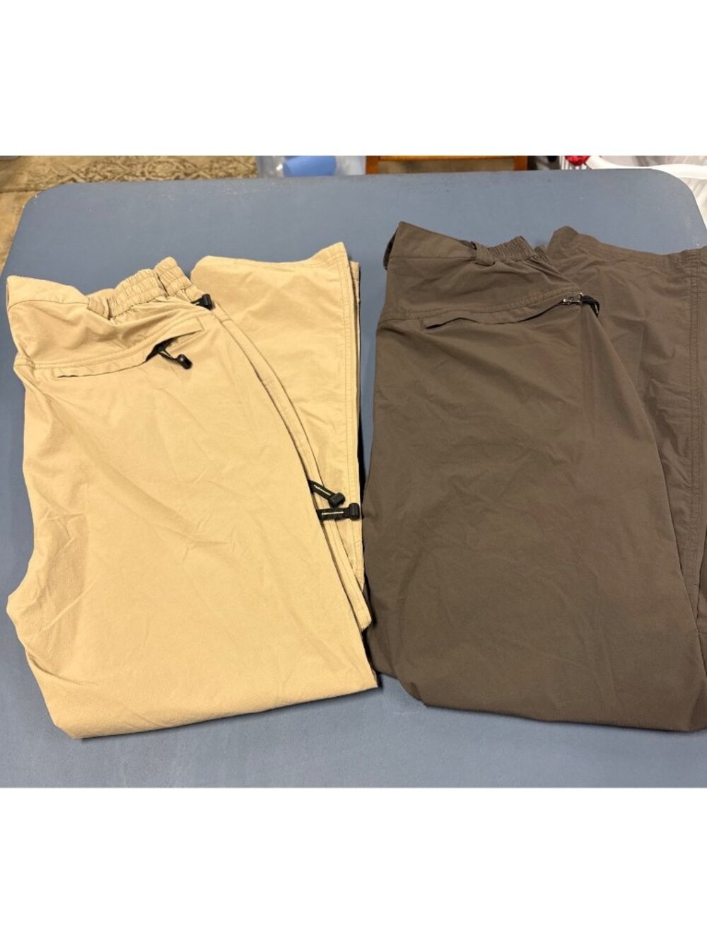 Two OutdoorSports Lightweight Quick-Dry Hiking Pants Zipper Pockets Medium